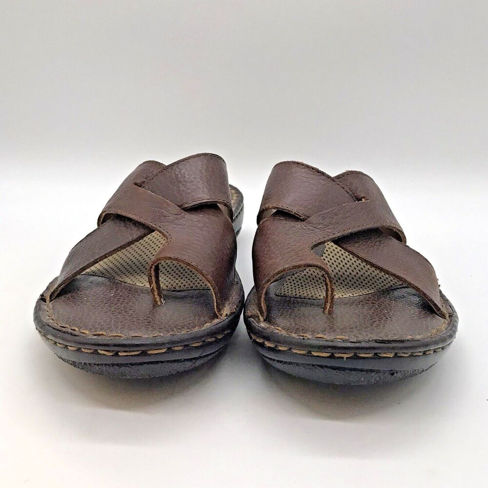 B.O.C. Kalba French Roast Brown Full Grain Leather Strappy Women's 8M Sandals - Picture 2 of 11